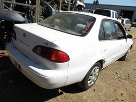 2001 Toyota Corolla LE White 1.8L AT #Z22906